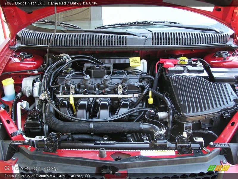 Flame Red / Dark Slate Gray 2005 Dodge Neon SXT