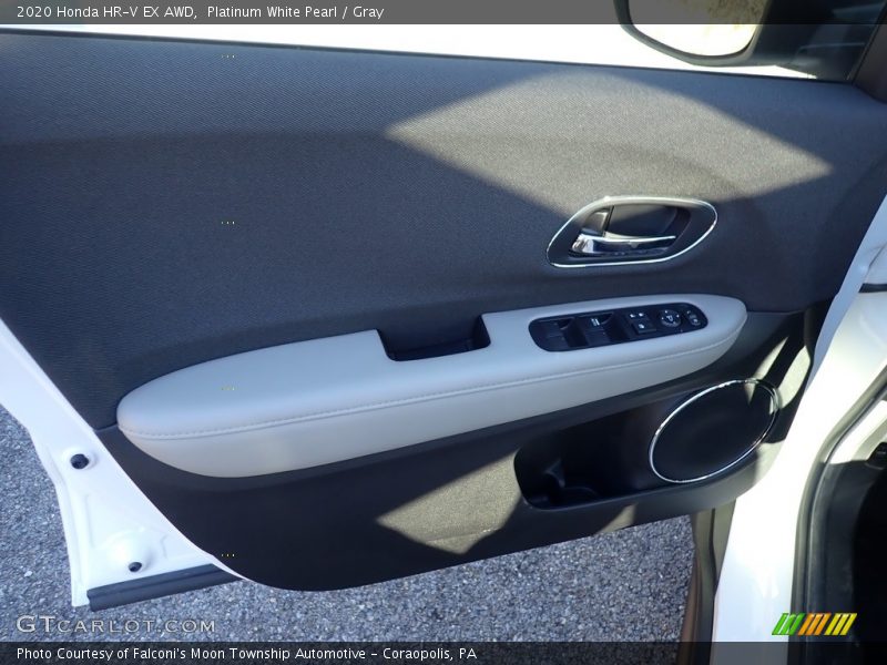 Platinum White Pearl / Gray 2020 Honda HR-V EX AWD