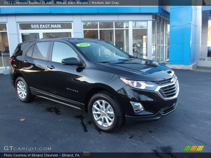 Mosaic Black Metallic / Medium Ash Gray 2021 Chevrolet Equinox LS AWD