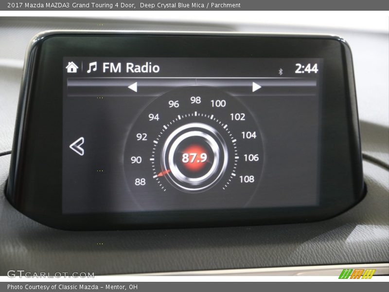 Deep Crystal Blue Mica / Parchment 2017 Mazda MAZDA3 Grand Touring 4 Door