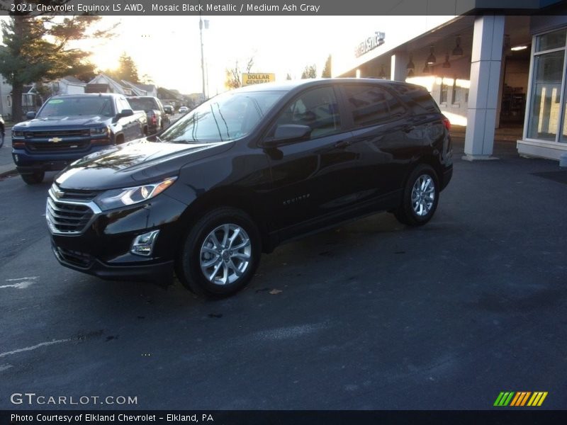 Mosaic Black Metallic / Medium Ash Gray 2021 Chevrolet Equinox LS AWD