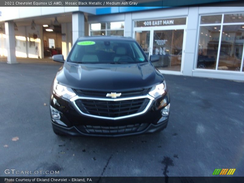 Mosaic Black Metallic / Medium Ash Gray 2021 Chevrolet Equinox LS AWD