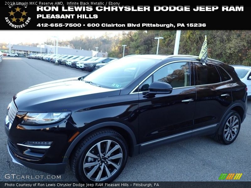 Infinite Black Metallic / Ebony 2019 Lincoln MKC Reserve AWD