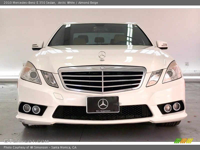 Arctic White / Almond Beige 2010 Mercedes-Benz E 350 Sedan