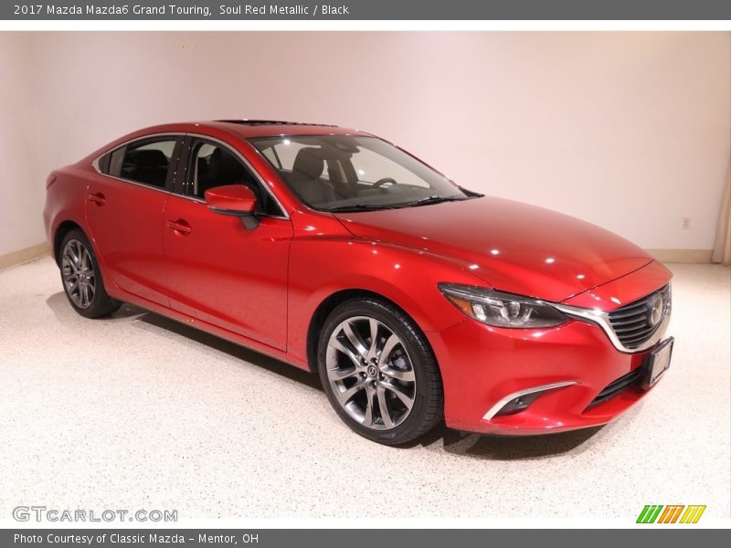 Soul Red Metallic / Black 2017 Mazda Mazda6 Grand Touring