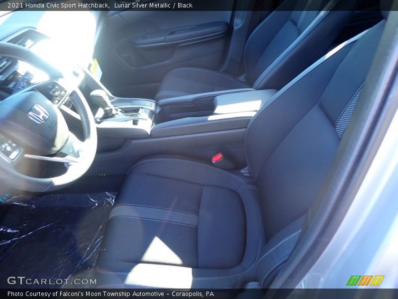 Lunar Silver Metallic / Black 2021 Honda Civic Sport Hatchback