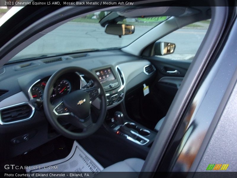 Mosaic Black Metallic / Medium Ash Gray 2021 Chevrolet Equinox LS AWD