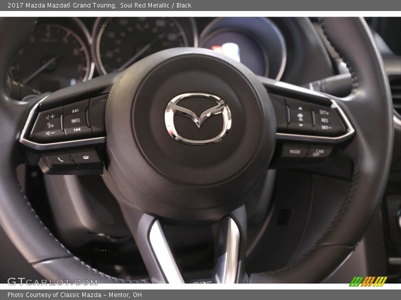 Soul Red Metallic / Black 2017 Mazda Mazda6 Grand Touring