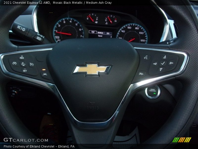 Mosaic Black Metallic / Medium Ash Gray 2021 Chevrolet Equinox LS AWD