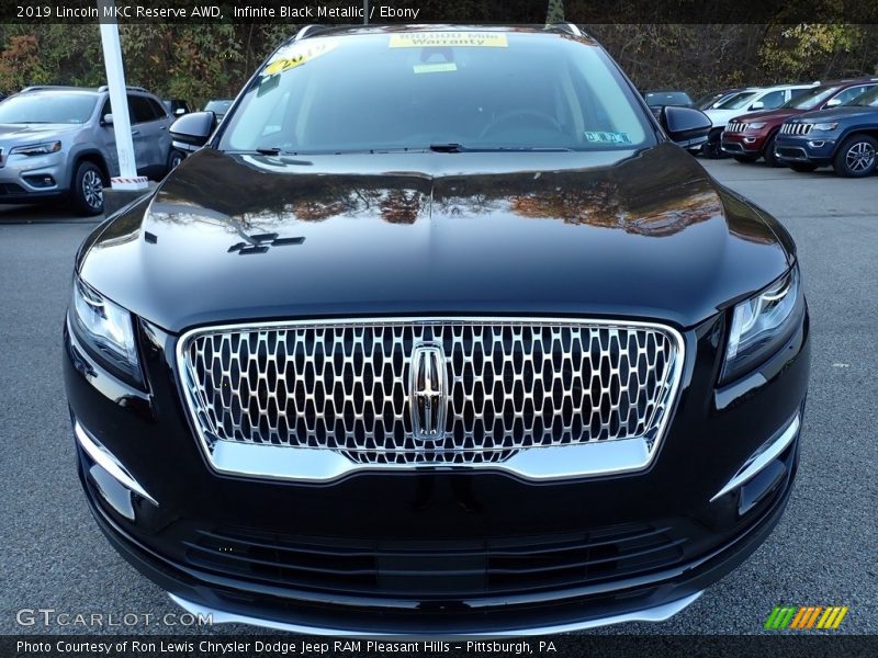 Infinite Black Metallic / Ebony 2019 Lincoln MKC Reserve AWD