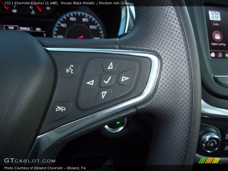 Mosaic Black Metallic / Medium Ash Gray 2021 Chevrolet Equinox LS AWD
