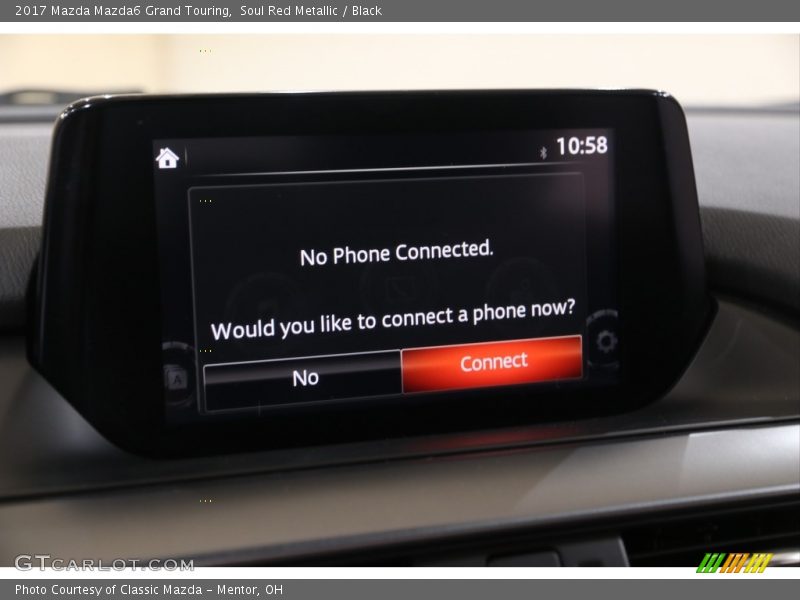 Soul Red Metallic / Black 2017 Mazda Mazda6 Grand Touring