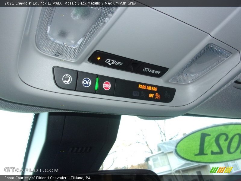 Mosaic Black Metallic / Medium Ash Gray 2021 Chevrolet Equinox LS AWD