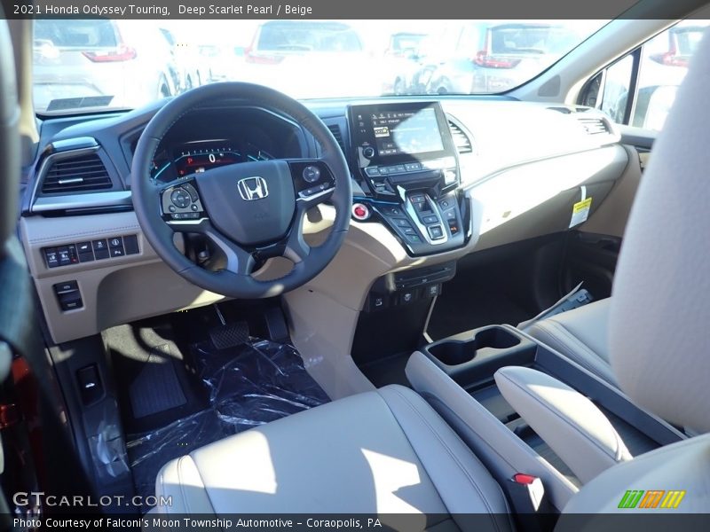 Front Seat of 2021 Odyssey Touring