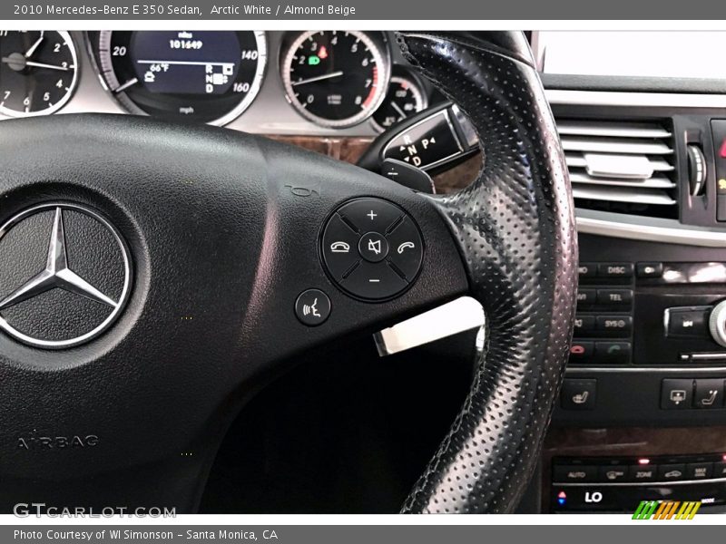 Arctic White / Almond Beige 2010 Mercedes-Benz E 350 Sedan
