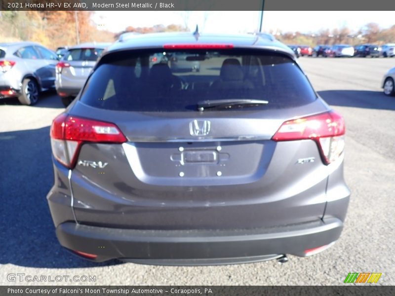Modern Steel Metallic / Black 2021 Honda HR-V EX AWD
