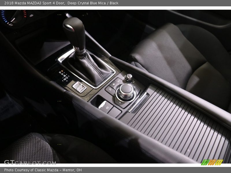 Deep Crystal Blue Mica / Black 2018 Mazda MAZDA3 Sport 4 Door