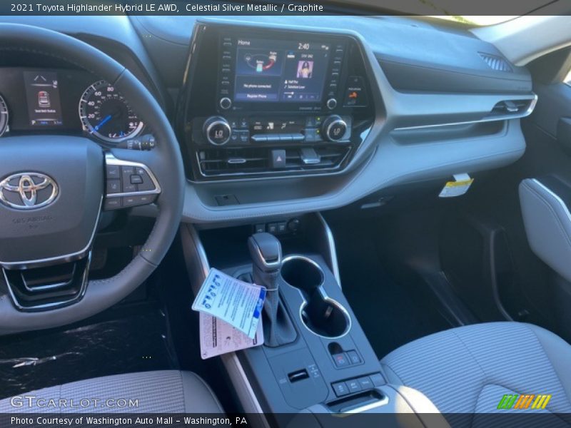 Celestial Silver Metallic / Graphite 2021 Toyota Highlander Hybrid LE AWD