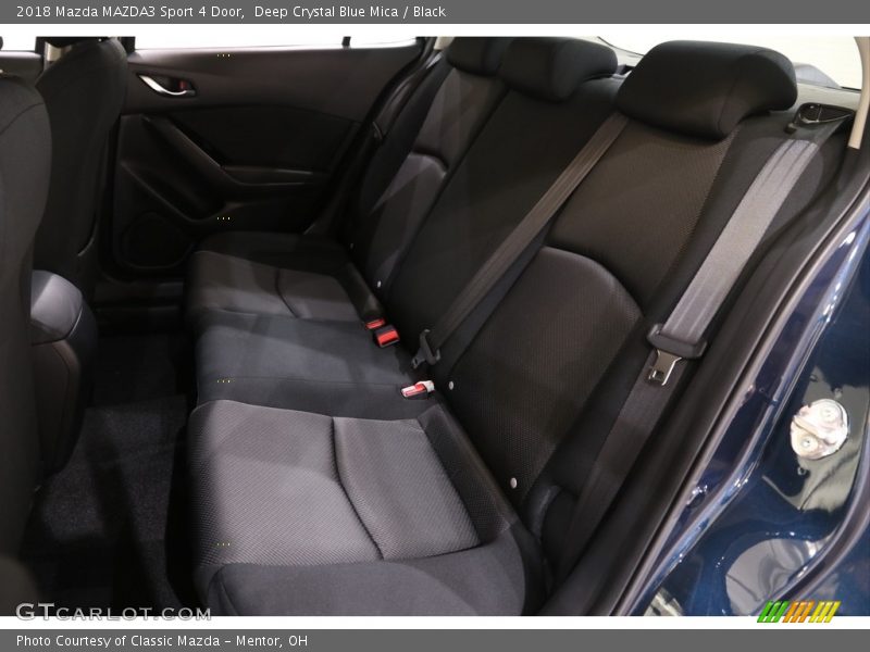 Deep Crystal Blue Mica / Black 2018 Mazda MAZDA3 Sport 4 Door