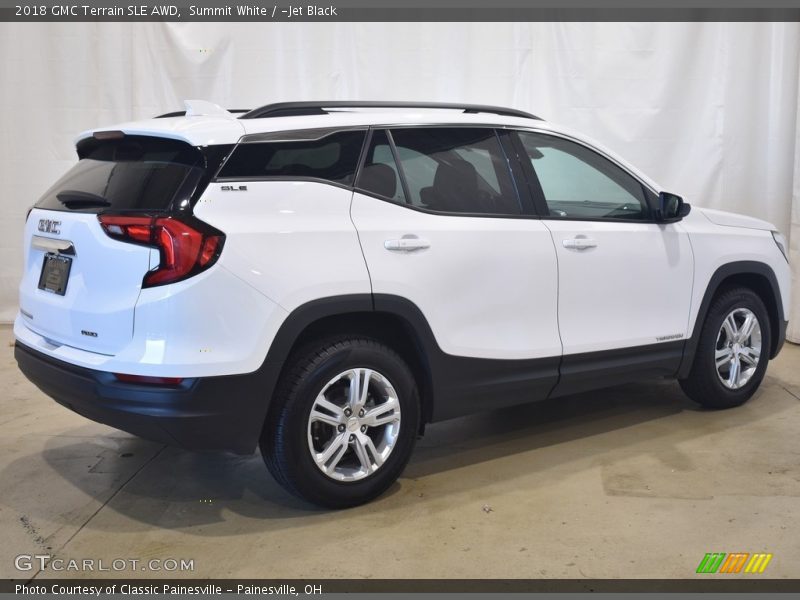 Summit White / ­Jet Black 2018 GMC Terrain SLE AWD