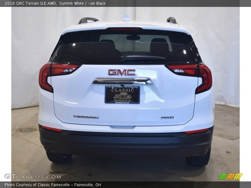 Summit White / ­Jet Black 2018 GMC Terrain SLE AWD