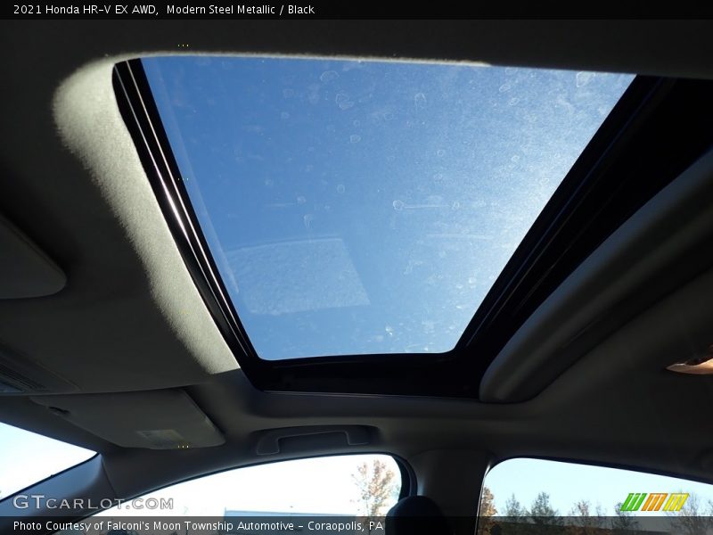 Modern Steel Metallic / Black 2021 Honda HR-V EX AWD