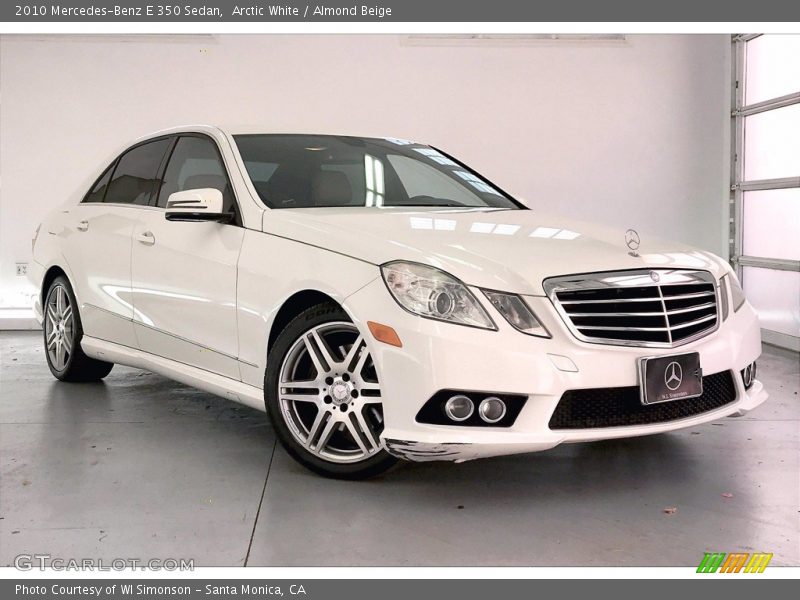 Arctic White / Almond Beige 2010 Mercedes-Benz E 350 Sedan