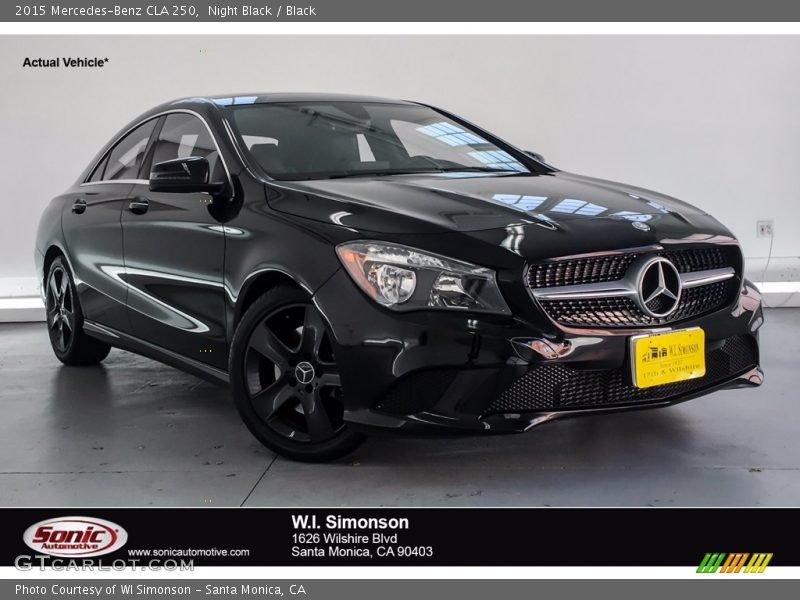 Night Black / Black 2015 Mercedes-Benz CLA 250