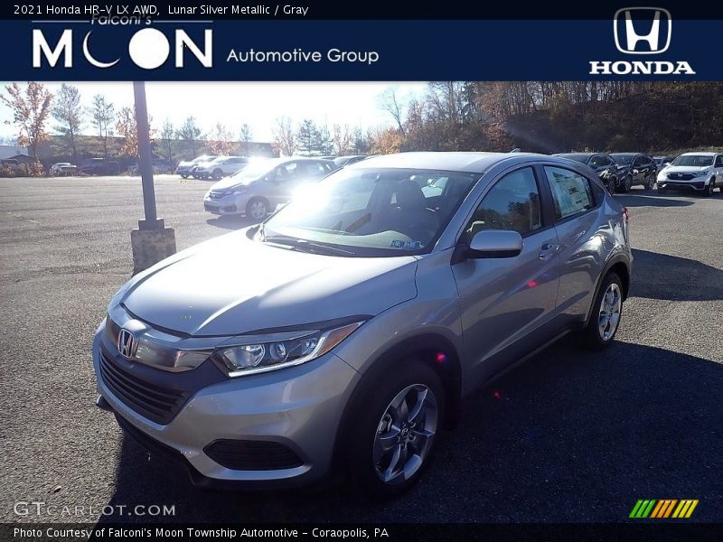 Lunar Silver Metallic / Gray 2021 Honda HR-V LX AWD