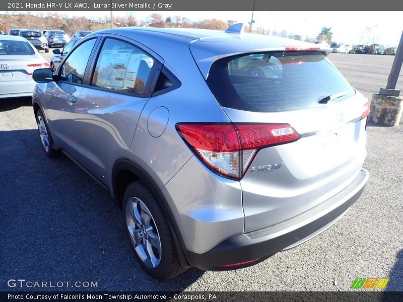 Lunar Silver Metallic / Gray 2021 Honda HR-V LX AWD
