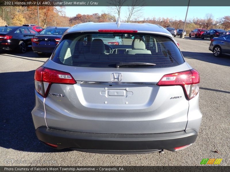 Lunar Silver Metallic / Gray 2021 Honda HR-V LX AWD