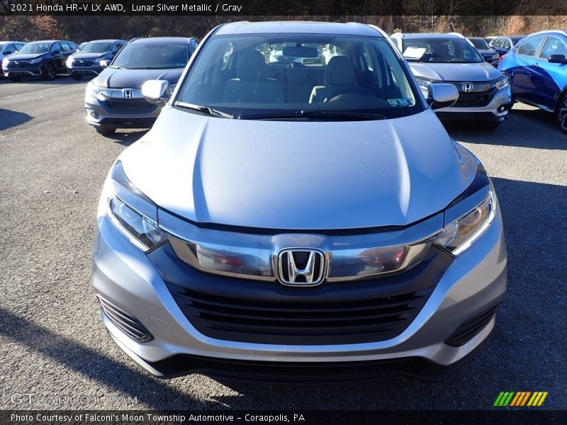 Lunar Silver Metallic / Gray 2021 Honda HR-V LX AWD