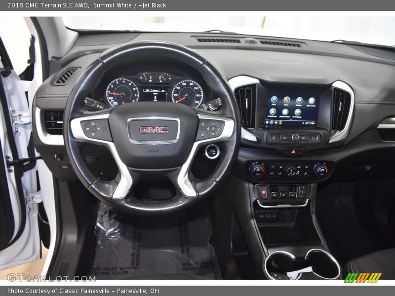 Summit White / ­Jet Black 2018 GMC Terrain SLE AWD