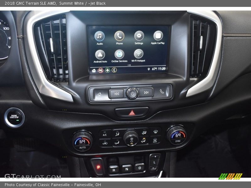 Summit White / ­Jet Black 2018 GMC Terrain SLE AWD
