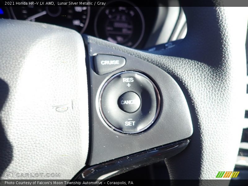 Lunar Silver Metallic / Gray 2021 Honda HR-V LX AWD