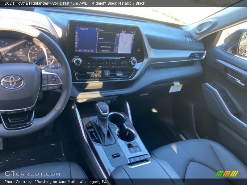 Midnight Black Metallic / Black 2021 Toyota Highlander Hybrid Platinum AWD
