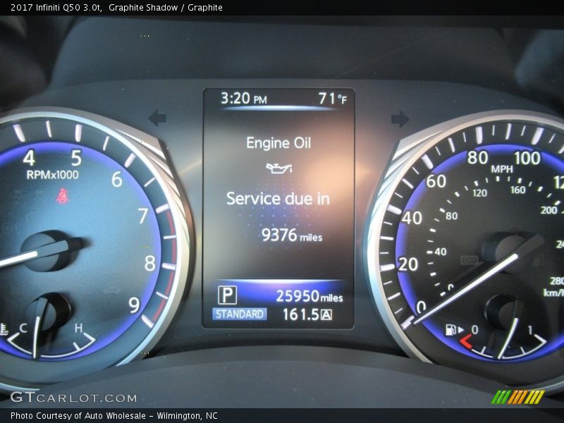  2017 Q50 3.0t 3.0t Gauges