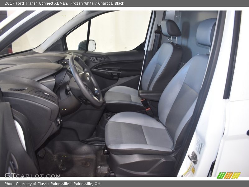 Frozen White / Charcoal Black 2017 Ford Transit Connect XL Van