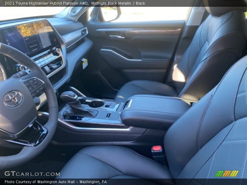  2021 Highlander Hybrid Platinum AWD Black Interior