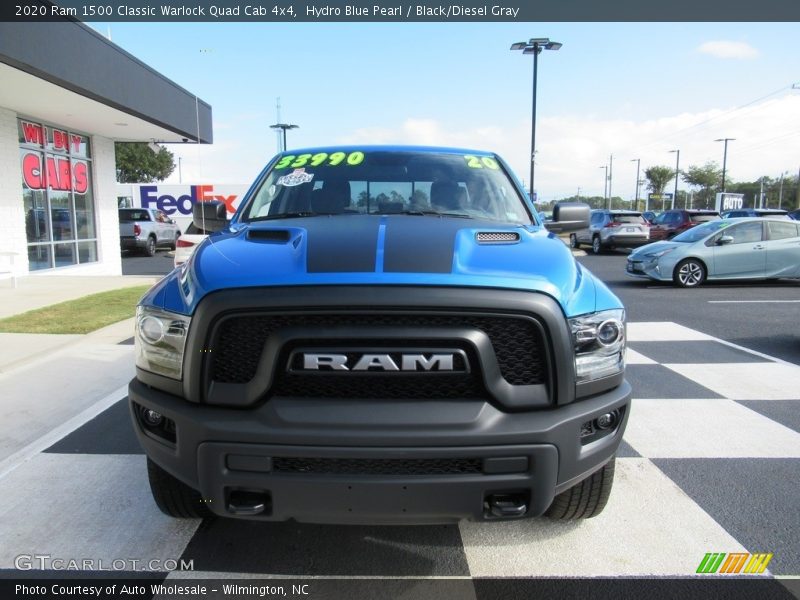 Hydro Blue Pearl / Black/Diesel Gray 2020 Ram 1500 Classic Warlock Quad Cab 4x4