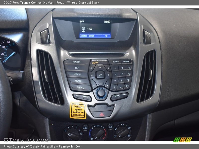 Frozen White / Charcoal Black 2017 Ford Transit Connect XL Van