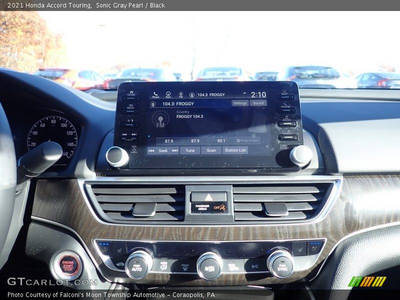 Sonic Gray Pearl / Black 2021 Honda Accord Touring