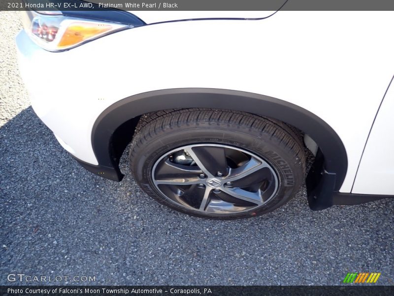 Platinum White Pearl / Black 2021 Honda HR-V EX-L AWD