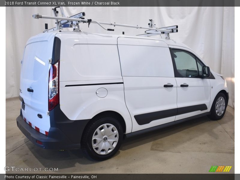 Frozen White / Charcoal Black 2018 Ford Transit Connect XL Van