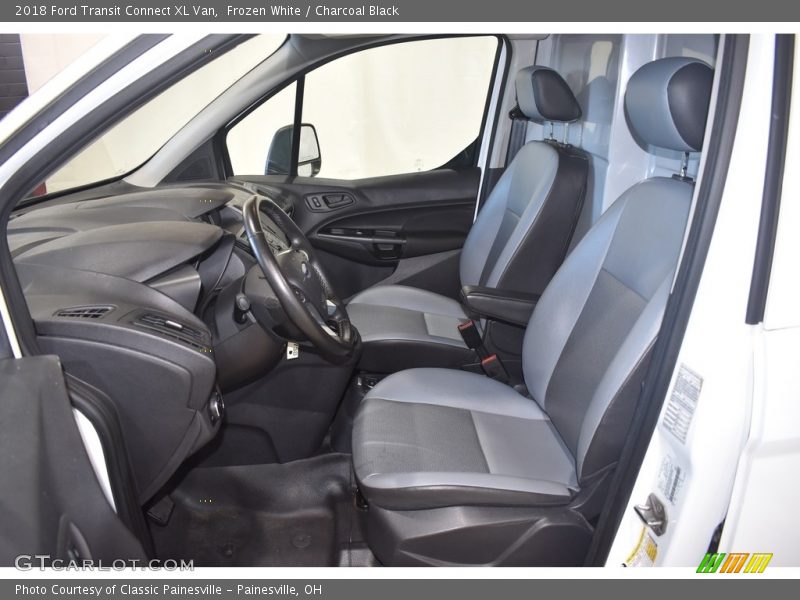 Frozen White / Charcoal Black 2018 Ford Transit Connect XL Van