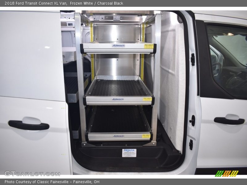 Frozen White / Charcoal Black 2018 Ford Transit Connect XL Van