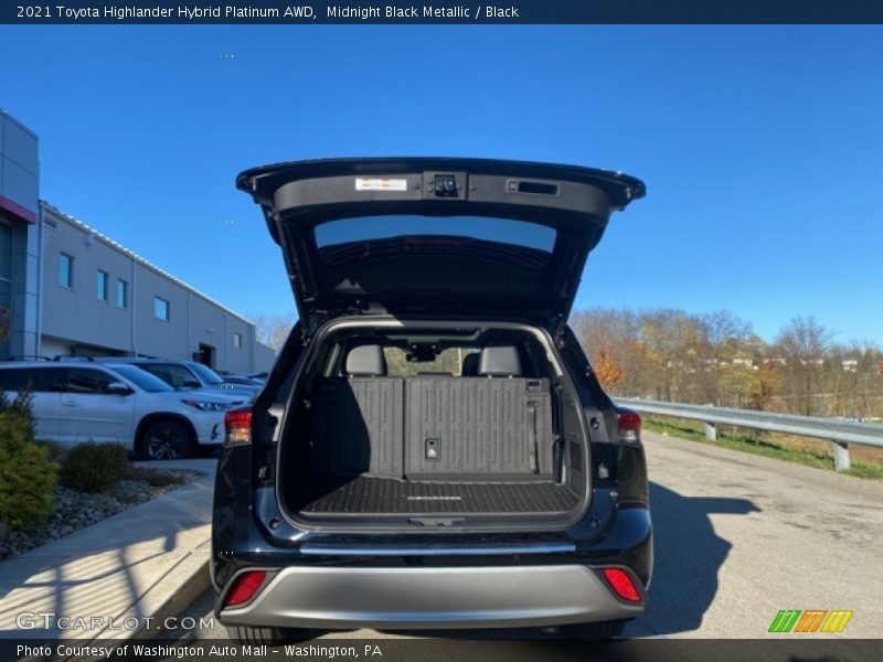 Midnight Black Metallic / Black 2021 Toyota Highlander Hybrid Platinum AWD