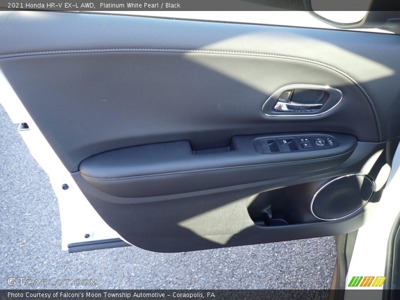 Platinum White Pearl / Black 2021 Honda HR-V EX-L AWD