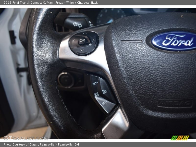 Frozen White / Charcoal Black 2018 Ford Transit Connect XL Van