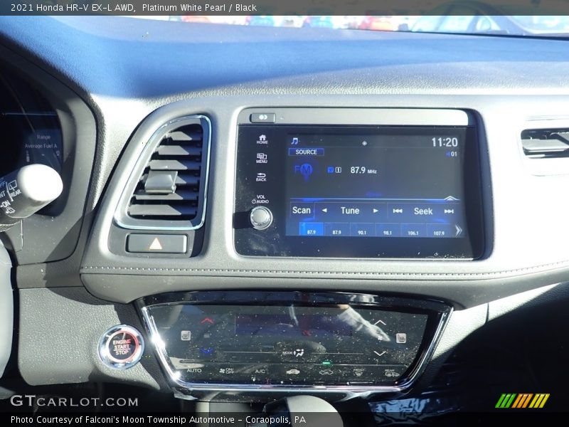 Platinum White Pearl / Black 2021 Honda HR-V EX-L AWD